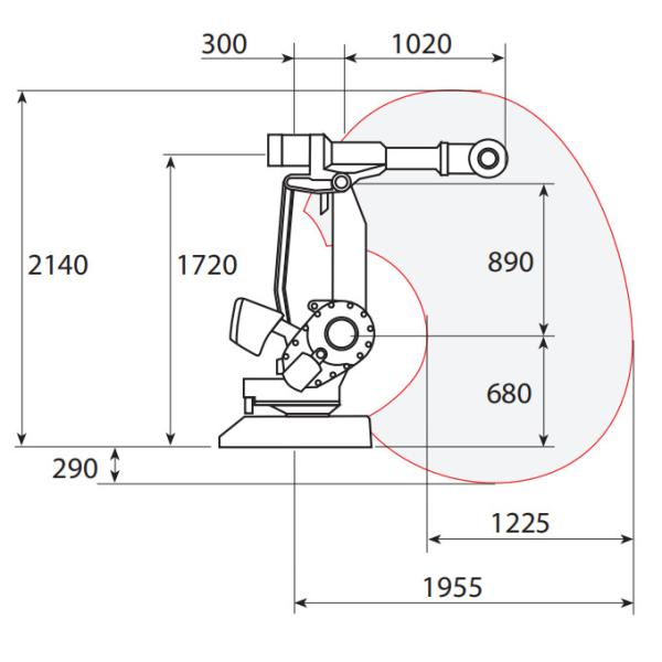Abb Irb 4400 Bottom Robotic Arm 60kg For Floor Compact Arm Robot Industrial ODM