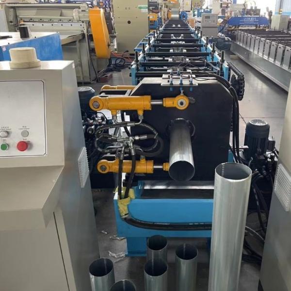 19 Stand Gutter Downspout Roll Forming Machine 7.5KW For Galvanized Steel Coils