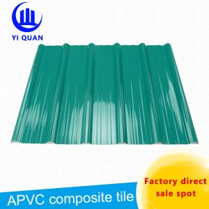 China BS4203 ASTM Green Long Span 210mm Pvc Roof Tiles wholesale