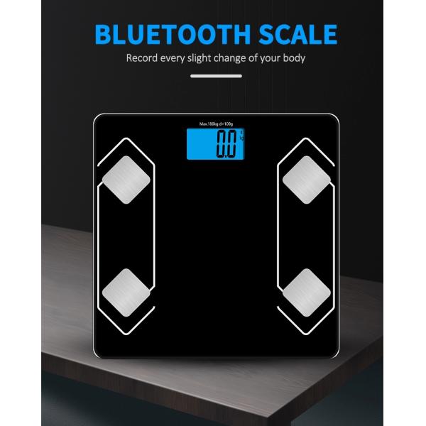 Automatic On / Off Wireless Smart Bluetooth Body Analyser Scale