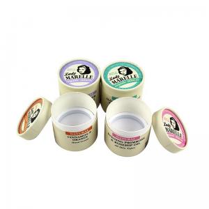 China Custom Size Round Paper Tube Box CMYK Printing For Cream Jar on sale
