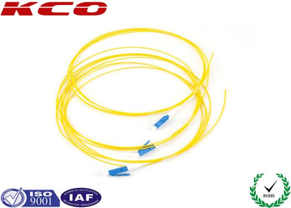 Quality LC UPC Simplex Fiber Optic Pigtail 0.9mm PVC LSZH / Fibre Optic Patch Cable OFNR for sale
