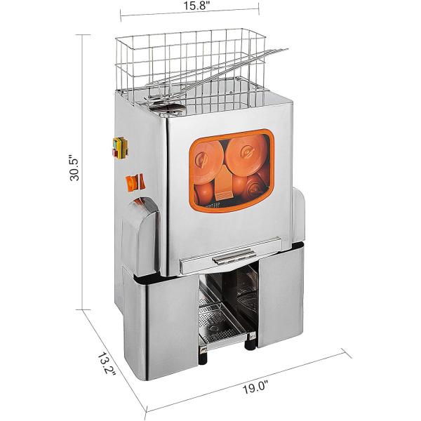 Quality Fast Squeezing and Filtering Orange Juice Machine for 4-7 Glasses per Minute for sale