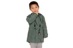 China Lightweight 110 116 122 128 134 140 146 152 Olive Boys Padded Coats wholesale