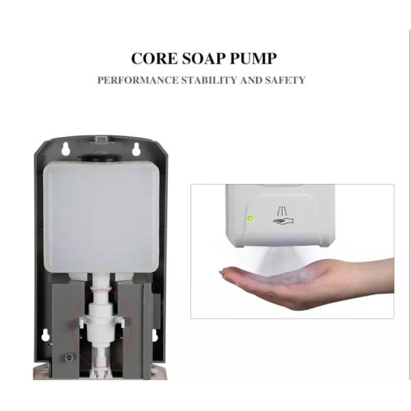 Hotels Wall Mounted 1200ml Hands Free Hand Sanitizer Dispenser