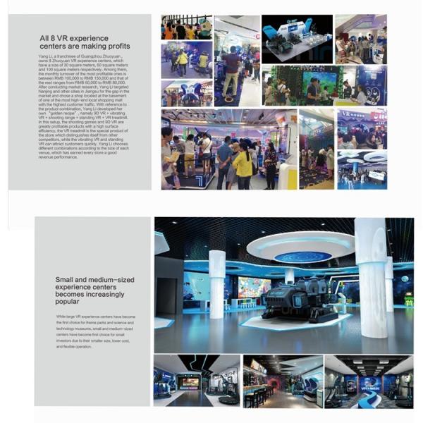 One Player Vibrating Virtual Reality Simulators With LED Lights Easy To Transport