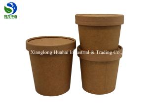 Healthy Color Changing Paper Soup Bowls With Lids And Leakproof Seal Edge