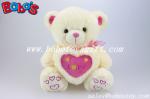 China 12"/16"/20"/26"/31"Manufacturer Boys Toy Beige teddy bear with love heart pillow wholesale