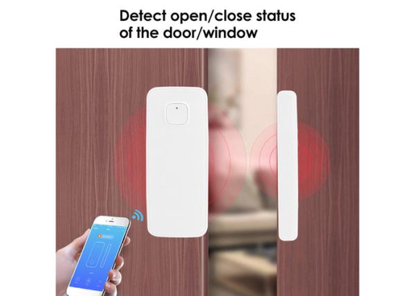 Quality WiFi Door Window Sensor Detector Tuya Wireless Security Alarm Door Sensor Compatible with Alexa,Google Home for sale
