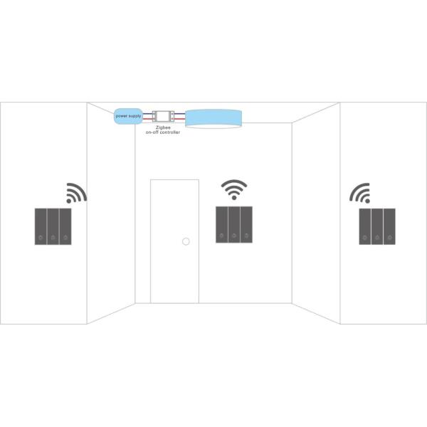 Metal Panel Tuya Zigbee 3.0 Wall Switch Smart Wireless Switch Push Button Switch
