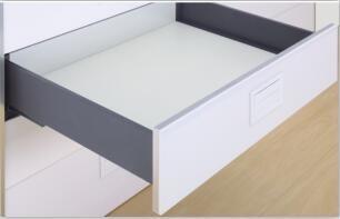 Quality Self and soft-closing Drawer Full extension Twin wall series cold rolled steel for sale