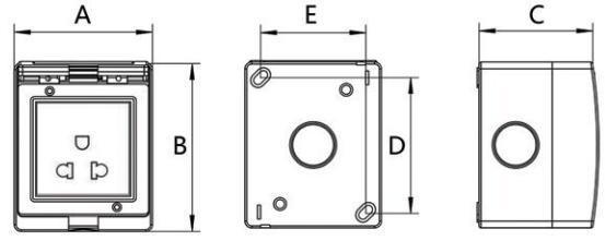 High Quality IP55 American (American Standard) Surface Mounted Waterproof Socket Series
