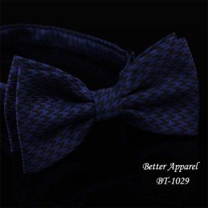 Houndstooth Pattern Polyester Bow Tie Cheap