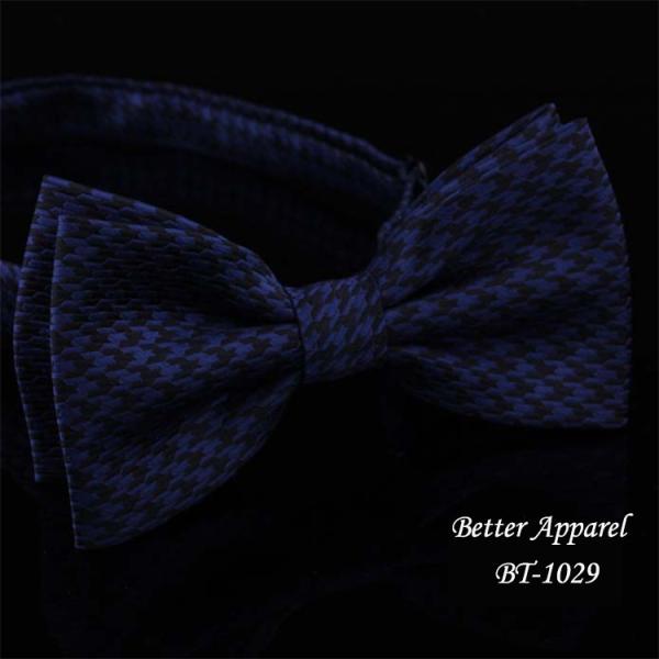 Quality Houndstooth Pattern Polyester Bow Tie Cheap for sale