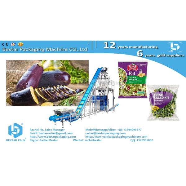 Mixing salad leafy vegetables automatic weighing and pouch packaging machine