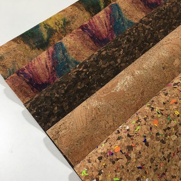 Hot Printed Patterned Leather Fabric High Density Micro Fiber Base For Bag