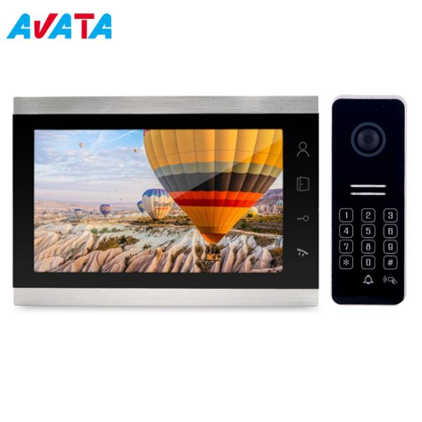 AHD 1080P 4 Wire video Doorbell Camera video doorphone intercom 10 inch big touch screen monitor