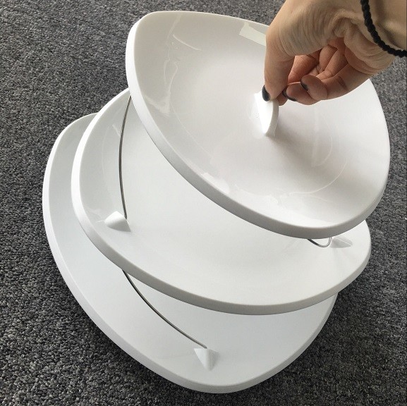 Fruit Three Tier Serving Tray Twistfold Cake Party Plates ECO Friendly