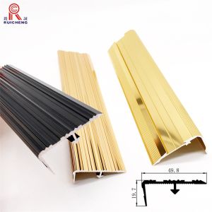 China 6061 Anodized Aluminium Stair Nosing Edge Trim Antislip Angle Curved wholesale