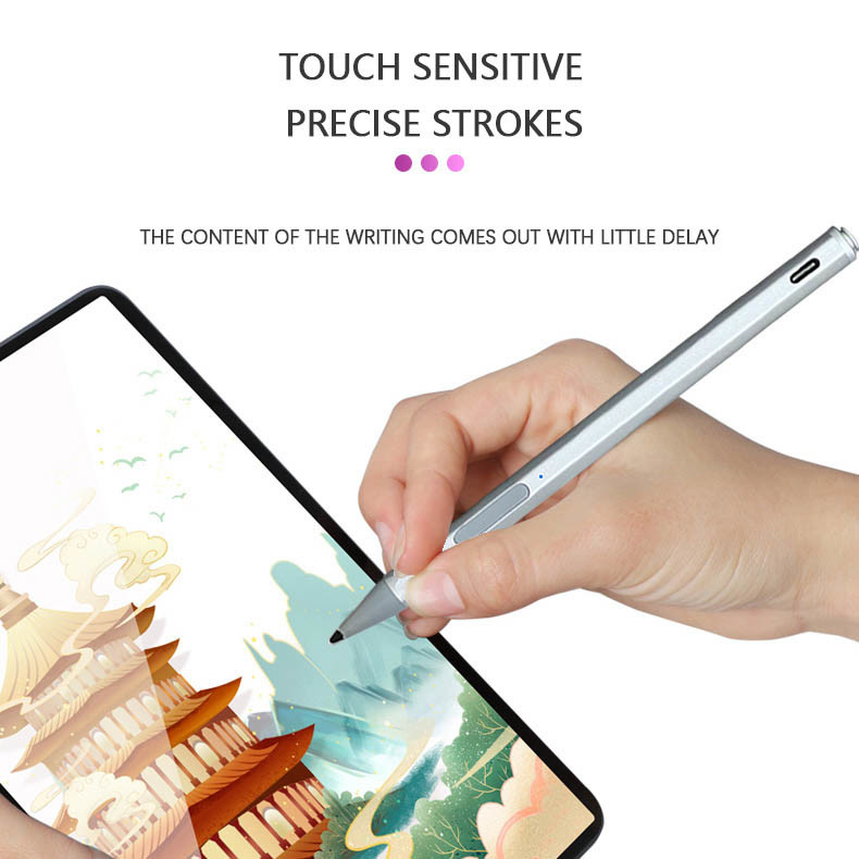 China Rechargeable Apple Active Capacitive Pen With Palm Rejection Tilt Magnetic wholesale