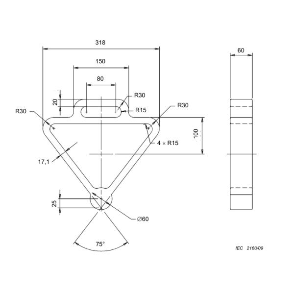 IEC60601-2-52, Wedge tool | Cylinder tool | Cone tool | Loading pad