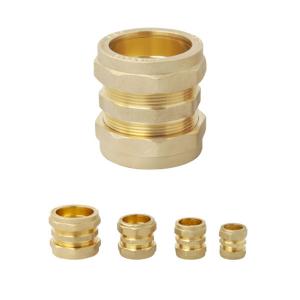 China Brass Straight Equal Coupler Brass Compression Fittings wholesale