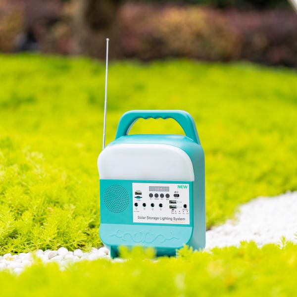 2Y LED Home Solar Lighting System 6W*4Pcs Included For Rural Area