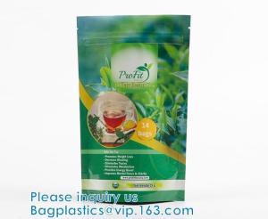 China Open Top Mylar Bags, Matte Clear, Zipper Lock Heat Seal Pouch With Tear Notch For Zip Food Storage Lock Packing wholesale