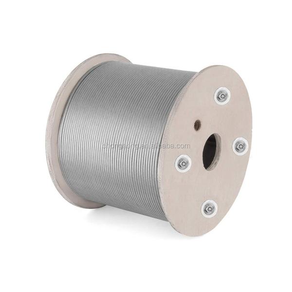 Stainless Steel Aircraft Cable T316 7x7 Steel Cable Ropes for Decking Railing System 7*7 1/8" Wire Rope Diameter 1/4 inch