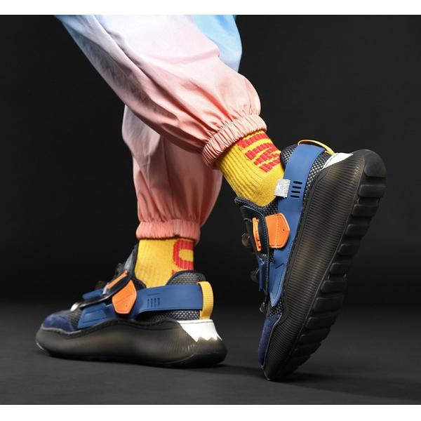 Breathable Flyknit Frabic Big Clunky Shoes soft lining prevent degumming