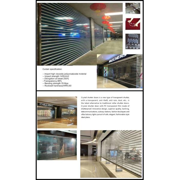 SS316 Clear Roller Shutters