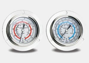 China R4O4a 2.5inch Oil Filled Vacuum Pressure Gauge Class 1.6 High And Low Pressure on sale