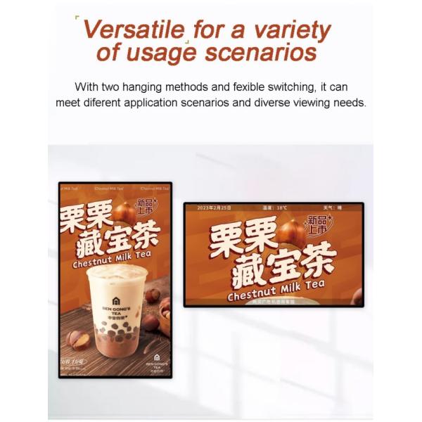 4K Ultra HD Resolution LCD Digital Signage Kiosk with Writing Method Touch Screen