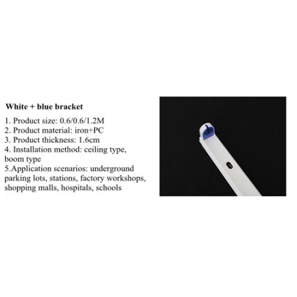 Linkable T8 LED Tube Light Fixture 120CM Single Light Fitting LED Tube Bracket