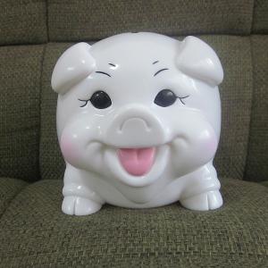 China Happy pig plastic piggy bank, rubber money box promotional toys  made in shenzhen wholesale