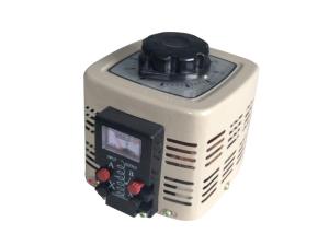 China Metal Shell Single Phase Voltage Regulator , Wide Range Voltage Adjuster 500VA . wholesale