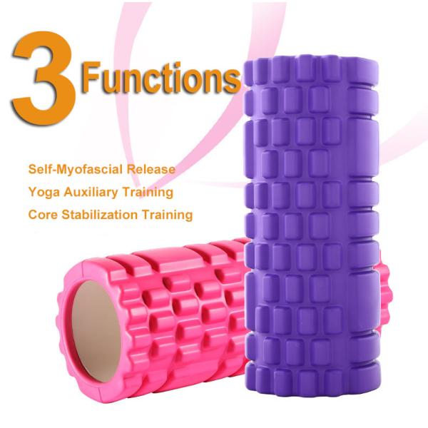 PVC Portable Trigger Point Deep Tissue Roller Six Colours Plantar Fasciitis