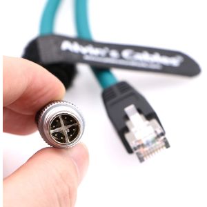 Ethernet Cable for Cognex in Sight 8200 8400 Series M12 8 Position X Code to