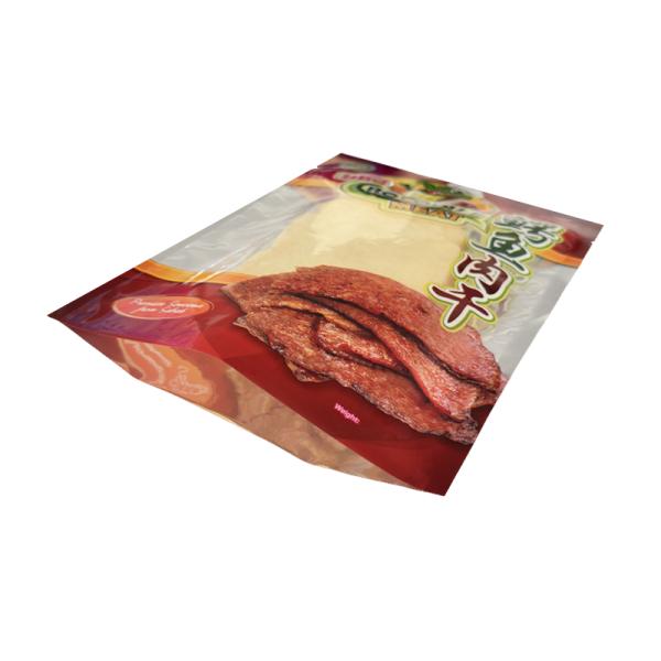 Smell Proof Windowed Beef Jerky Packaging Bags PET / VMPET / PE Material For Nuts Kernels