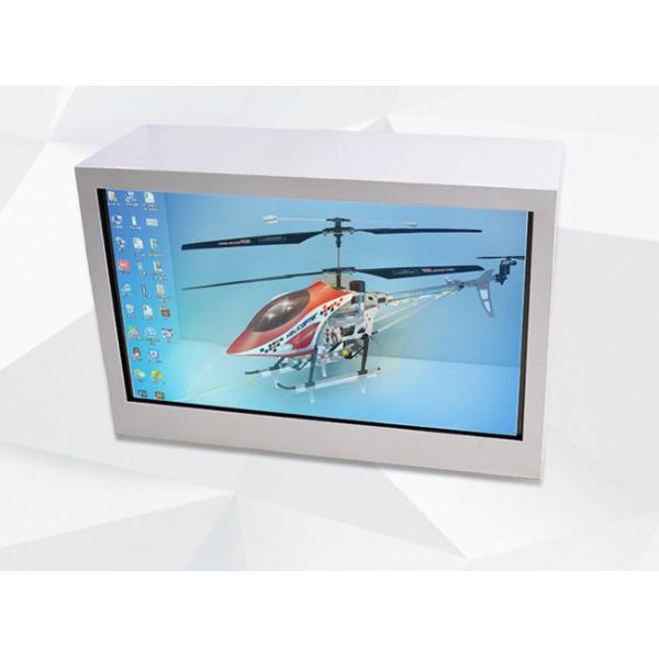 Dual OS Interactive Clear Transparent LCD Screen Box With WiFi For Real Time Updates