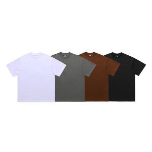 China Blank S-2XL 100% Cotton Vintage Oversized T-Shirt 300gsm Heavyweight Solid Color Shirt wholesale