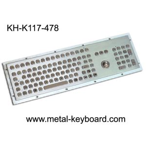 China Dustproof metal panel mount keyboard with trackball and number keypad wholesale