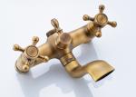 ROVATE Round Rainfall Shower System Dual Handle With Metered Faucets