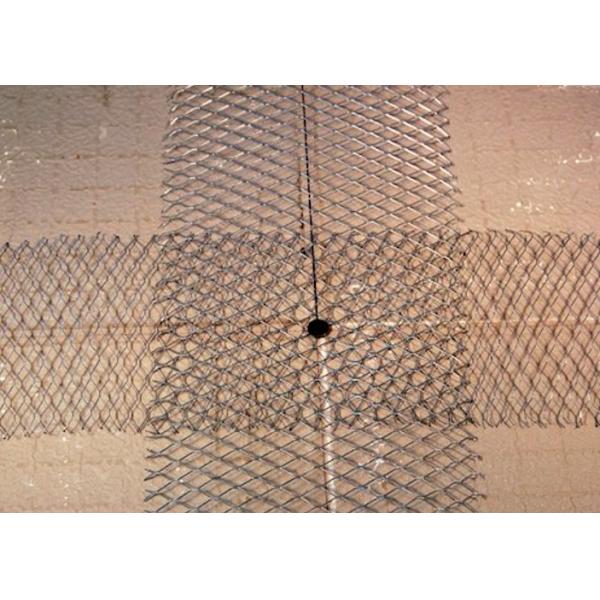 50 X 18mm Expanded Metal Sheet Mesh 0.5m Width 20m Length For Reinforcement