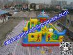 Funny Inflatable Amusement Park / Mobile Inflatable Fun City Bouncer