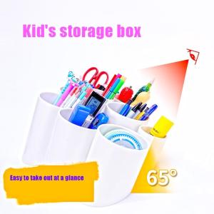 Indoor Office Table PP Multi Function Pen Holder With 9 Cups