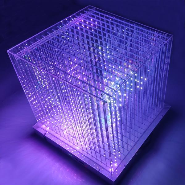 3D Light Cube Luminous 50000 Working Hours Perfect 3D exhibition cabinet