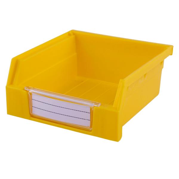 Shelf Storage Bin with Dividable Plastic Tool Container and Back Hanging Convenience