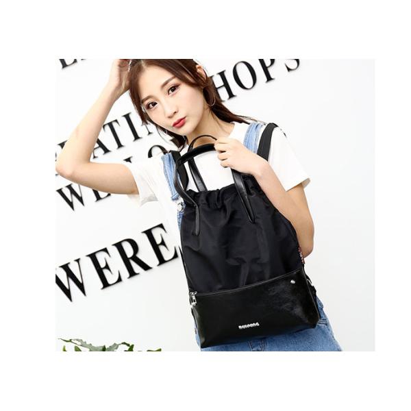 Durable Drawstring School Backpack Customized Logo With PU Leather Pocket
