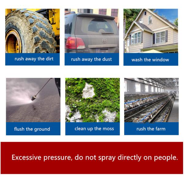 20V Portable Cordless Rechargeable Electric Pressure Power Washer Gun